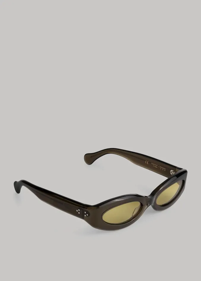 The Frankie Shop Port Tanger Crepuscolo Sunglasses 8211 Cardamom Shop Accessories