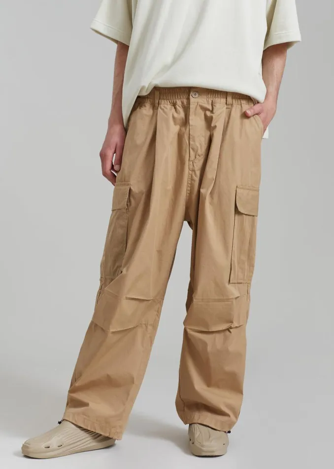The Frankie Shop Stu Colorblock Cargo Pants 8211 Tan Shop Clothing