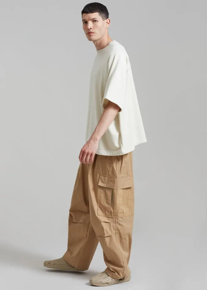 The Frankie Shop Stu Colorblock Cargo Pants 8211 Tan Shop Clothing