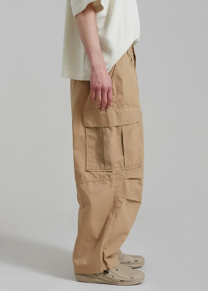 The Frankie Shop Stu Colorblock Cargo Pants 8211 Tan Shop Clothing