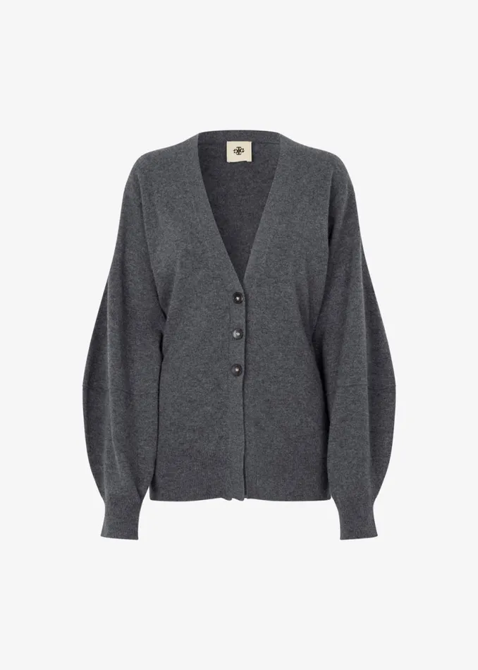 The Frankie Shop The Garment Como Sleeve Cardigan 8211 Grey Melange Shop Clothing