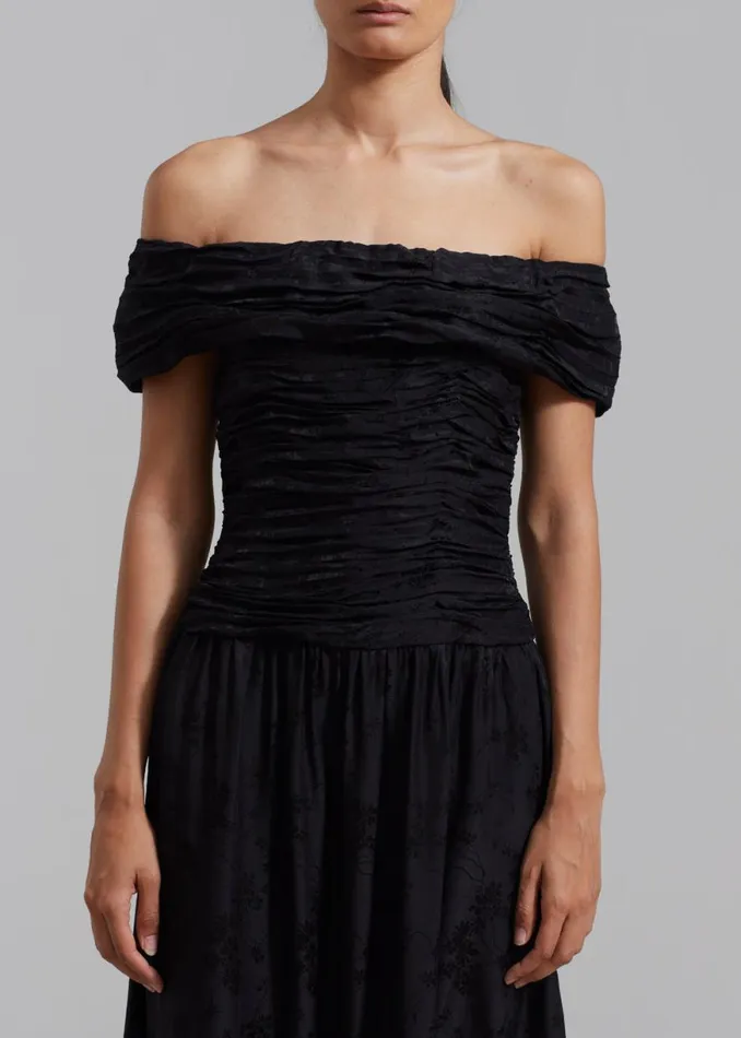 The Frankie Shop The Garment Toulouse OffShoulder Dress 8211 Black Shop Dresses