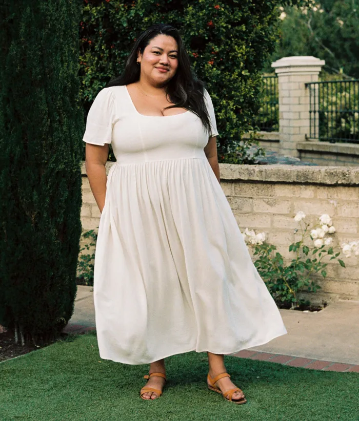 The Scarlet Dress Extended Eggshell Extended Sizing Christy Dawn Women
