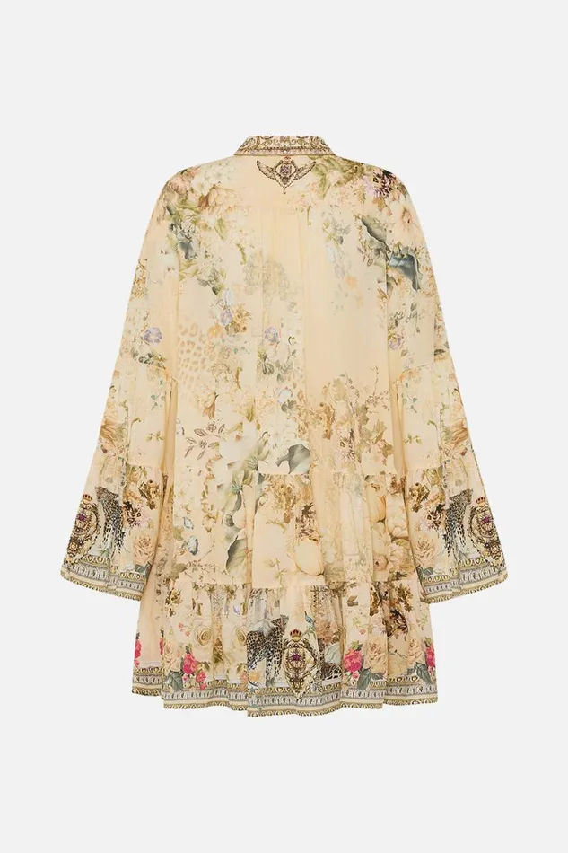 TIERED DRESS WITH COLLAR ADORNED IN ANTIQUITY Adorned In Antiquity Womens Camilla Dresses