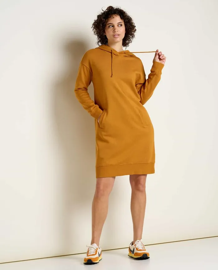 ToadandCo Dresses Hemp Daybreaker Hooded Dress Cardamom 8211 Women039s