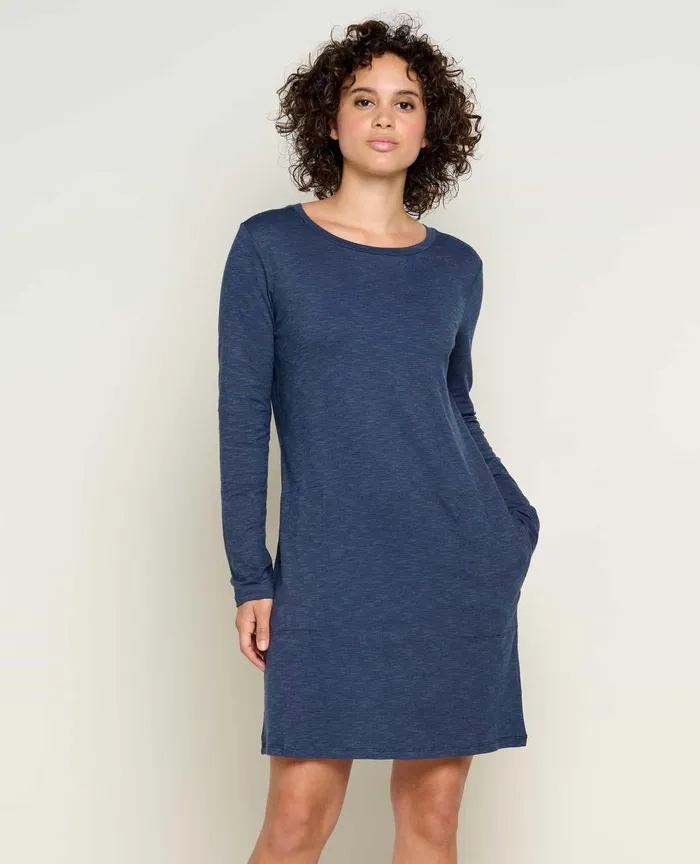 ToadandCo Dresses Windmere II Long Sleeve Dress True Navy 8211 Women039s