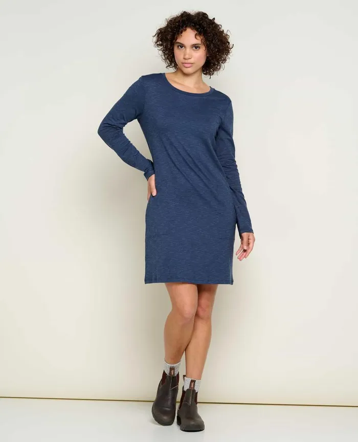 ToadandCo Dresses Windmere II Long Sleeve Dress True Navy 8211 Women039s