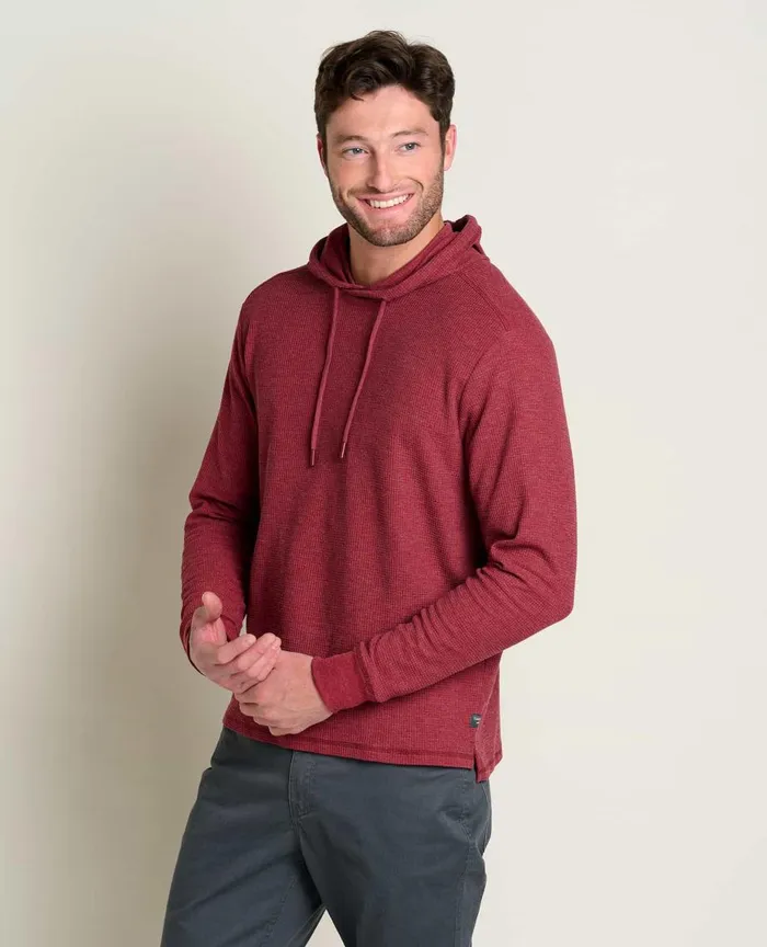 ToadandCo Jackets and Layers Framer II Long Sleeve Hoodie Garnet 8211 Men039s