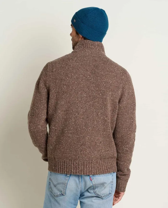 ToadandCo Jackets and Layers Men039s Wilde Zip Sweater Brown Sugar 8211 Men039s