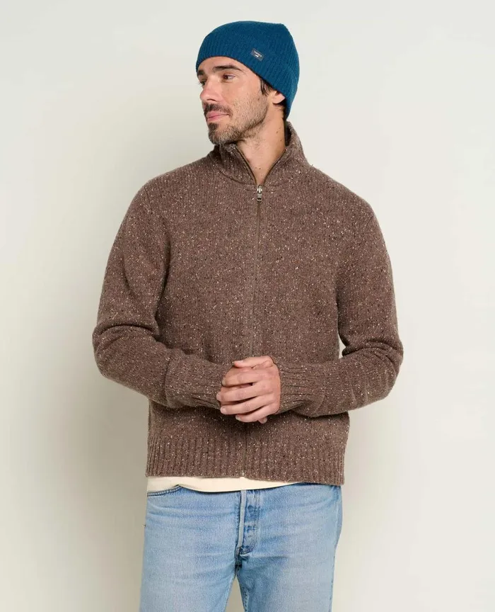ToadandCo Jackets and Layers Men039s Wilde Zip Sweater Brown Sugar 8211 Men039s