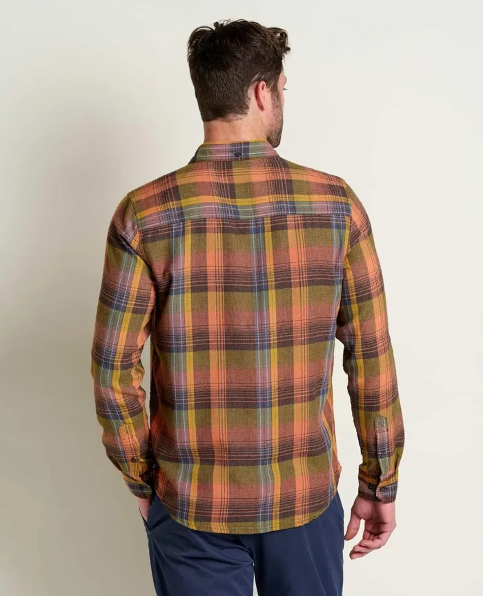 ToadandCo Shirts Airsmyth Long Sleeve Shirt Papaya 8211 Men039s