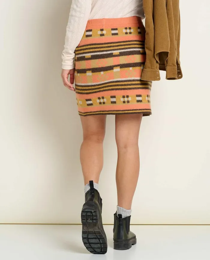 ToadandCo Skirts and Skorts Heartfelt Sweater Skirt Papaya Geo Stripe 8211 Women039s