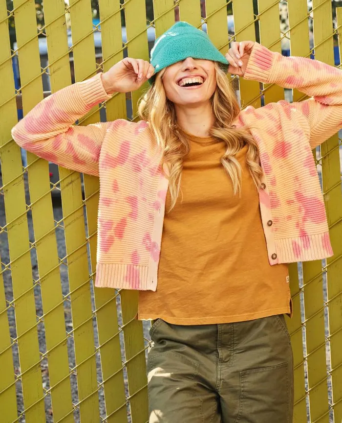 ToadandCo Sweaters Bianca Crew Cardigan Taffy Tie Dye 8211 Women039s