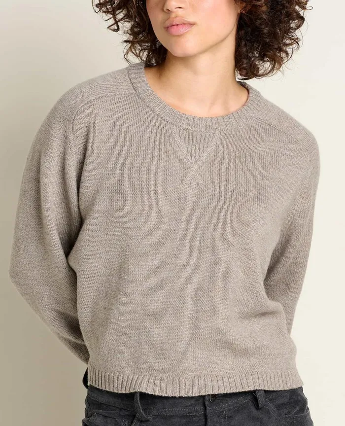 ToadandCo Sweaters Foxfern Crew Sweater Dark Chino 8211 Women039s