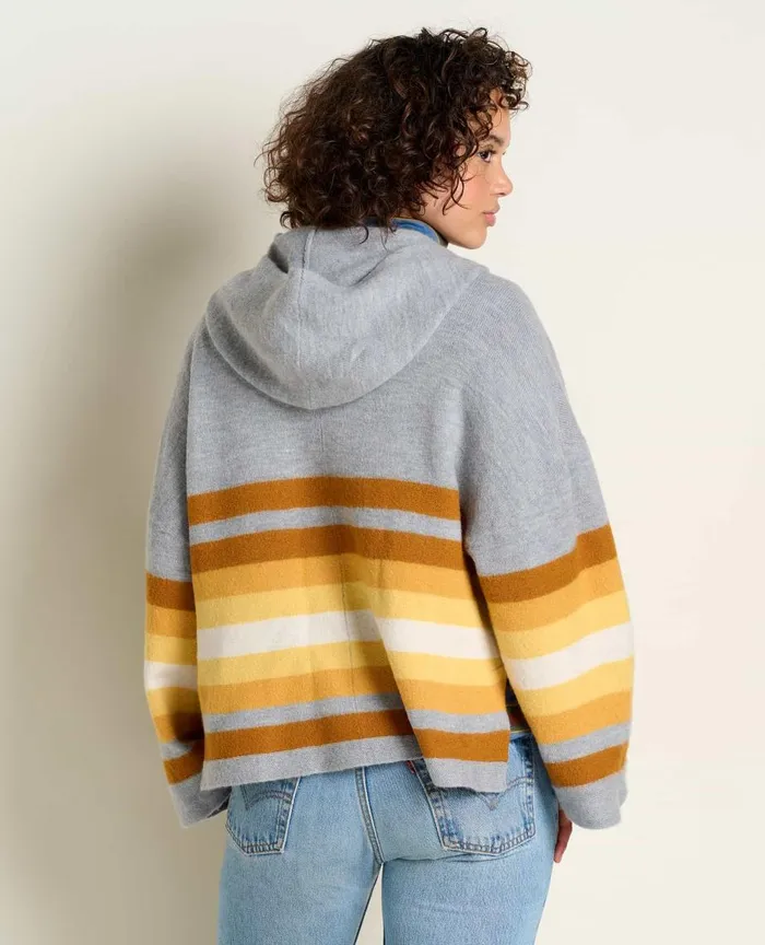 ToadandCo Sweaters Heartfelt Poncho Acorn Stripe 8211 Women039s