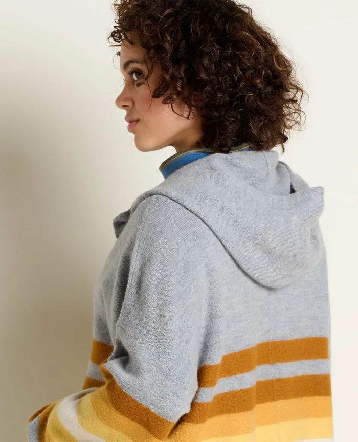 ToadandCo Sweaters Heartfelt Poncho Acorn Stripe 8211 Women039s