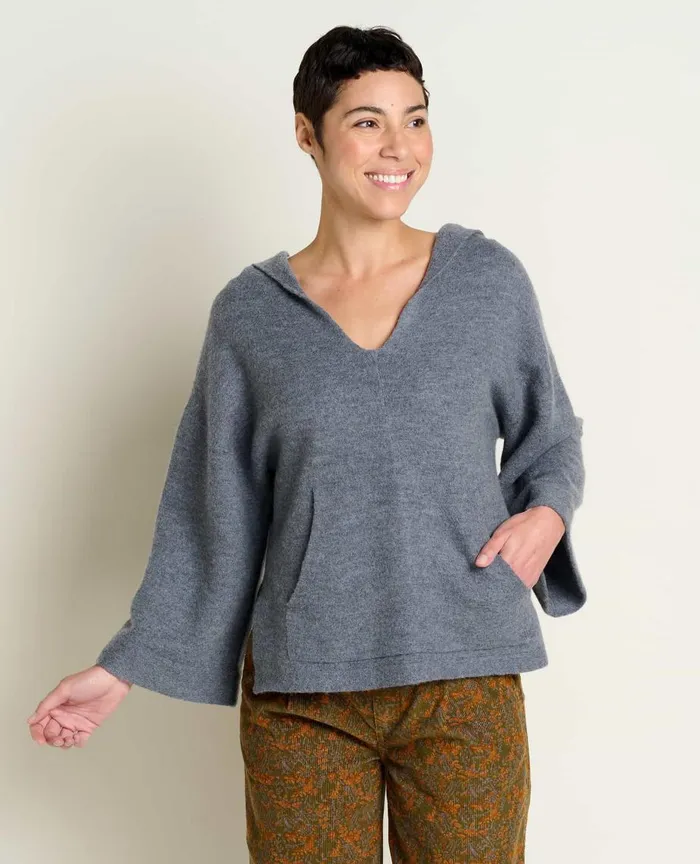 ToadandCo Sweaters Heartfelt Poncho Charcoal Heather 8211 Women039s