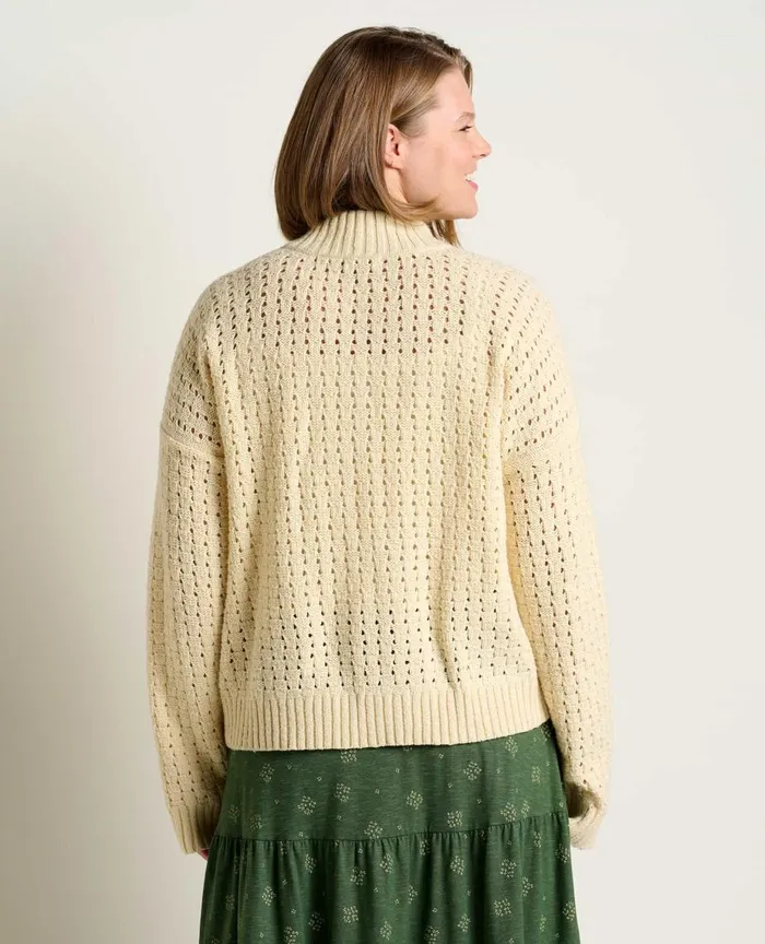 ToadandCo Sweaters Moss Point Henley Sweater Oatmeal Heather 8211 Women039s