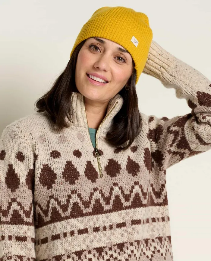 ToadandCo Sweaters Women039s Wilde Quarter Zip Sweater Dark Roast 8211 Women039s