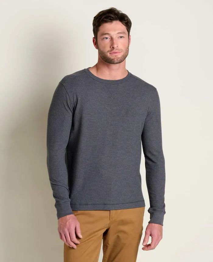ToadandCo TShirts Framer II Long Sleeve Crew Soot 8211 Men039s