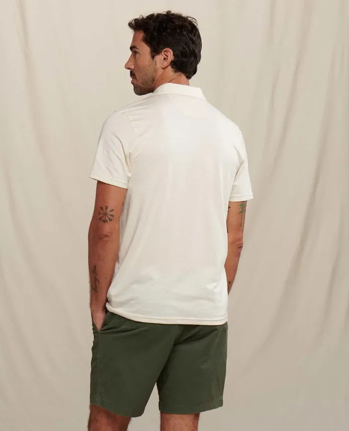 ToadandCo TShirts Tempo Short Sleeve Polo Salt 8211 Men039s