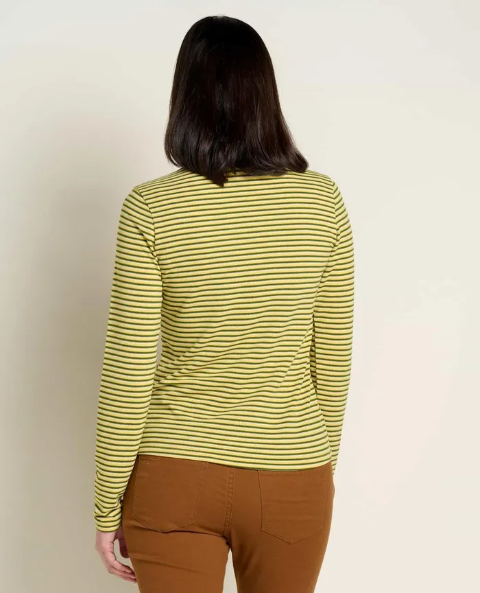 ToadandCo Tops and TShirts Piru Mockneck Long Sleeve Tee Pike Trio Stripe 8211 Women039s