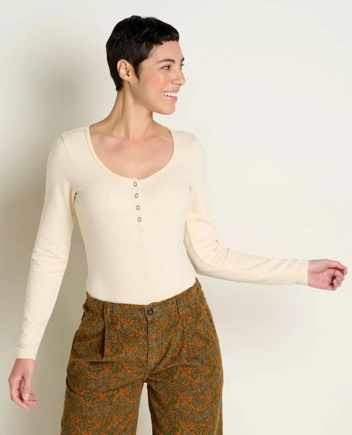 ToadandCo Tops and TShirts Ponderosa Long Sleeve Bodysuit Almond 8211 Women039s