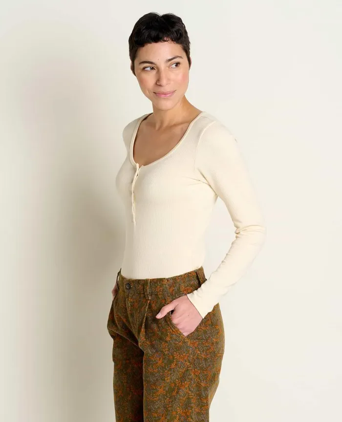 ToadandCo Tops and TShirts Ponderosa Long Sleeve Bodysuit Almond 8211 Women039s