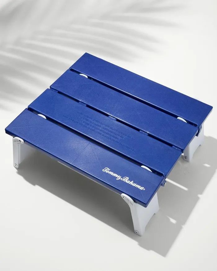 Tommy Bahama Beach Accessories Personal Folding Beach Table Navy 8211 Beach and Home