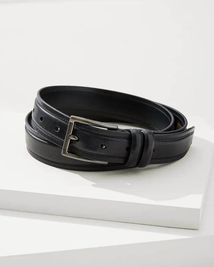 Tommy Bahama Belts Drop Edge Stitch Belt Black 8211 Men