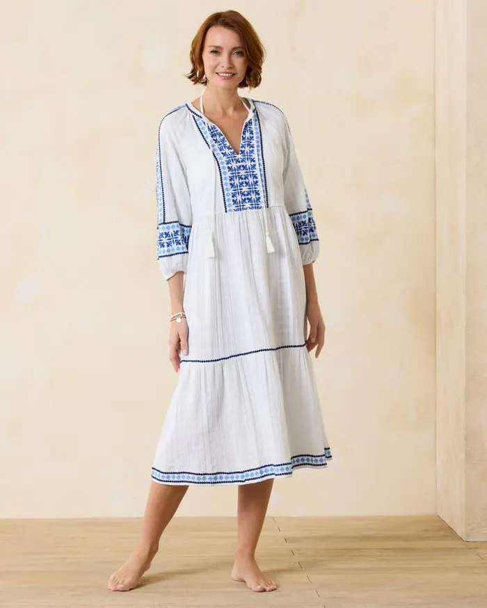 Tommy Bahama Dresses Mykonos Gauze Midi Coverup Dress White 8211 Women Tommy Bahama Dresses Mykonos Gauze Midi Coverup Dress White 8211 Women