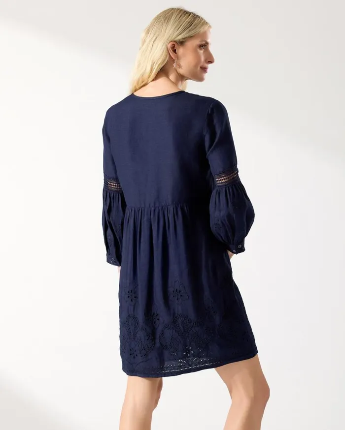 Tommy Bahama Dresses St Lucia LinenBlend Coverup Dress Mare Navy 8211 Women Tommy Bahama Dresses St Lucia LinenBlend Coverup Dress Mare Navy 8211 Women