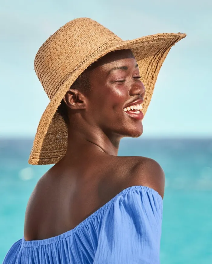 Tommy Bahama Hats and Caps Raffia Braided Floppy Hat Natural 8211 Women
