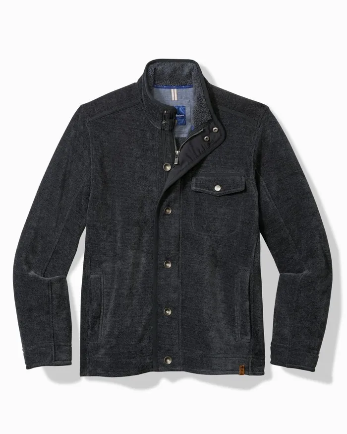 Tommy Bahama Jackets and Outerwear Sumner Fleece Shirt Jacket Navy 8211 Men