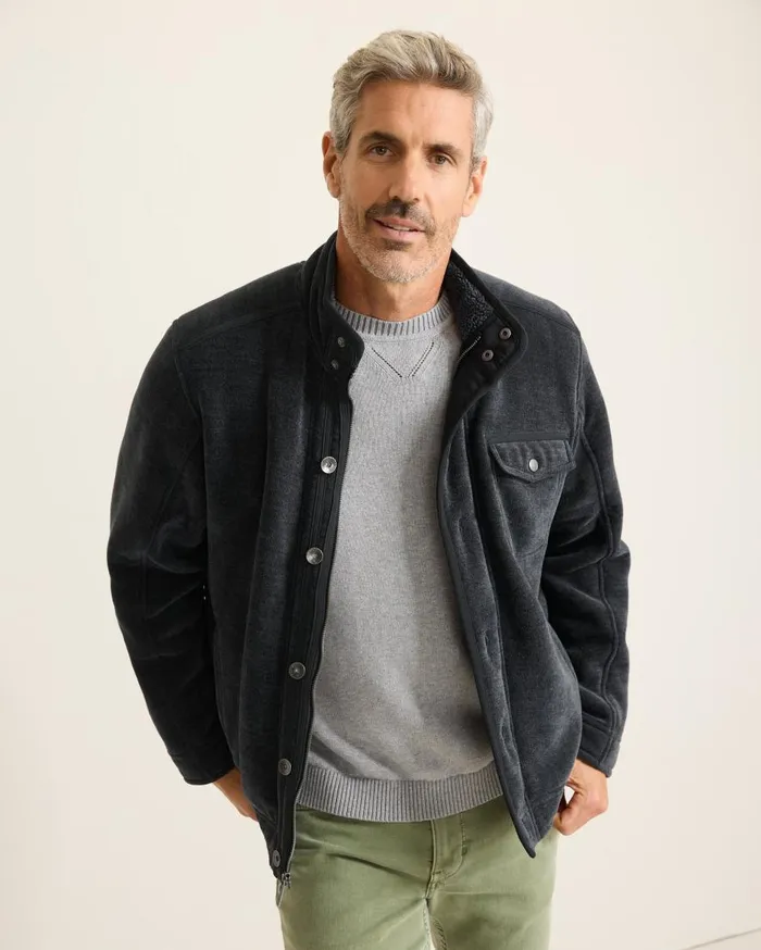 Tommy Bahama Jackets and Outerwear Sumner Fleece Shirt Jacket Navy 8211 Men Tommy Bahama Jackets and Outerwear Sumner Fleece Shirt Jacket Navy 8211 Men