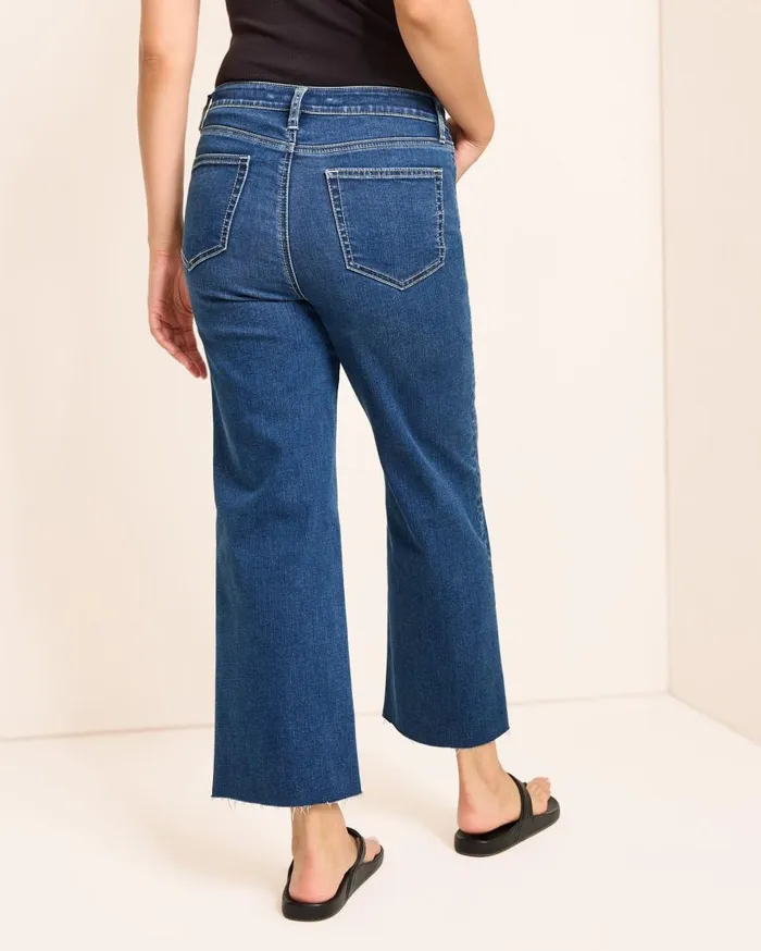 Tommy Bahama Jeans HighRise Cropped WideLeg Jeans Sunset Blue Wash 8211 Women Tommy Bahama Jeans HighRise Cropped WideLeg Jeans Sunset Blue Wash 8211 Women