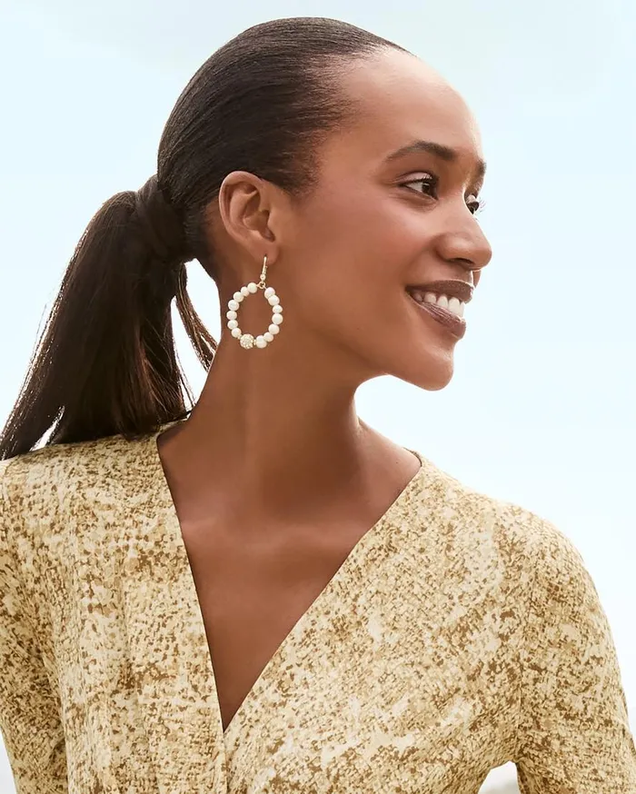 Tommy Bahama Jewelry Madeira Pearl Statement Drop Hoop Earrings Gold 8211 Women Tommy Bahama Jewelry Madeira Pearl Statement Drop Hoop Earrings Gold 8211 Women