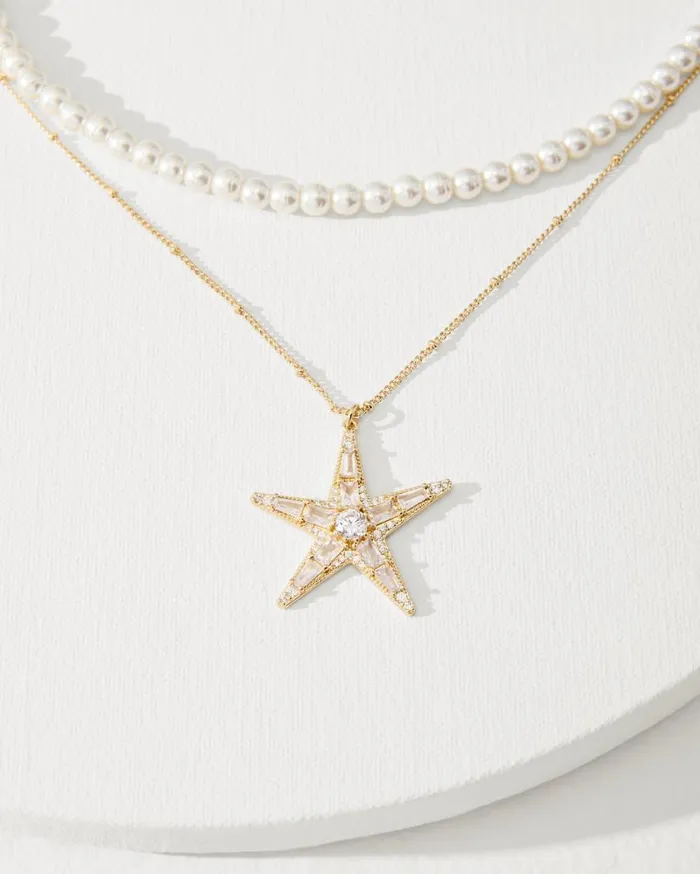 Tommy Bahama Jewelry Moments In Paradise Star Layered Pearl Necklace Gold 8211 Women Tommy Bahama Jewelry Moments In Paradise Star Layered Pearl Necklace Gold 8211 Women