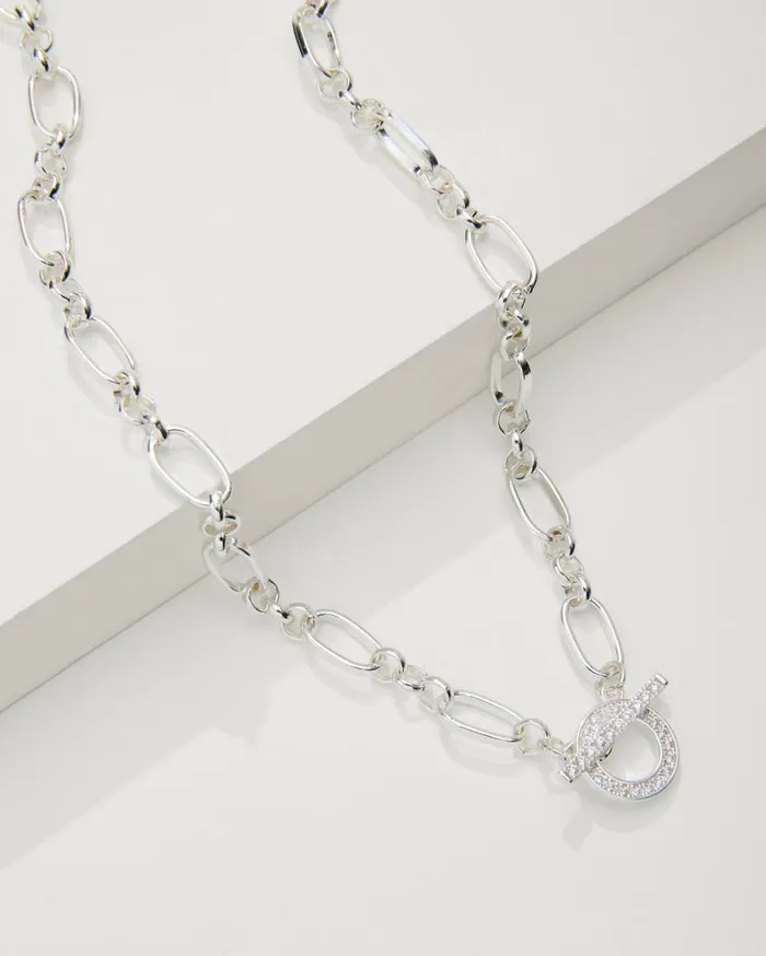 Tommy Bahama Jewelry Sanibel Island Crystal Link Necklace Silver 8211 Women Tommy Bahama Jewelry Sanibel Island Crystal Link Necklace Silver 8211 Women