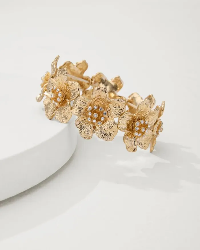 Tommy Bahama Jewelry Tidal Treasure Floral Stretch Bracelet Gold 8211 Women