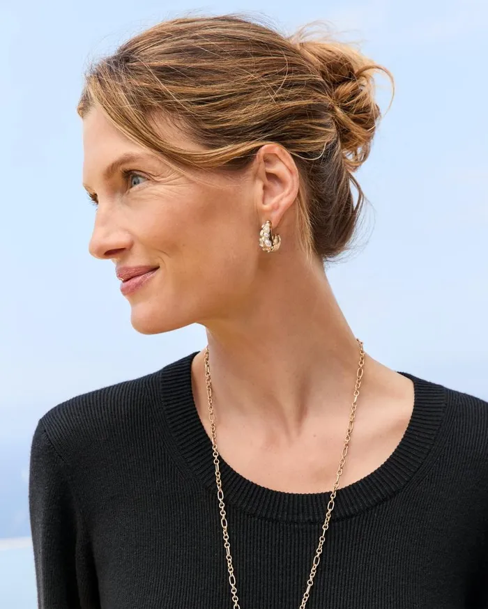 Tommy Bahama Jewelry Tidal Treasure Mother Of Pearl And Stone Chunky Hoops Gold 8211 Women Tommy Bahama Jewelry Tidal Treasure Mother Of Pearl And Stone Chunky Hoops Gold 8211 Women