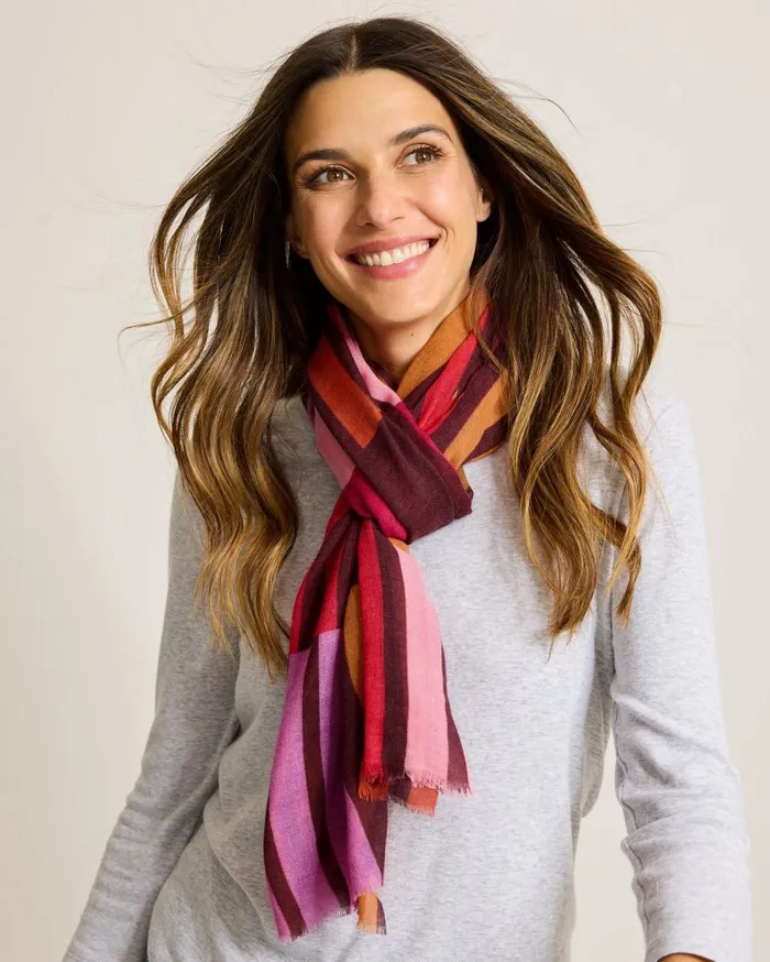 Tommy Bahama Scarves and Wraps Color Happy Wrap Scarf Port 8211 Women