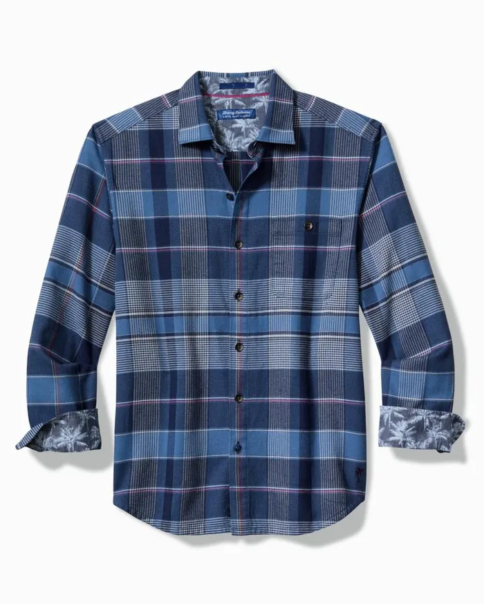 Tommy Bahama Shirts Canyon Beach Pebble Cay Plaid Stretch Flannel Shirt Dockside Blue 8211 Men Tommy Bahama Shirts Canyon Beach Pebble Cay Plaid Stretch Flannel Shirt Dockside Blue 8211 Men