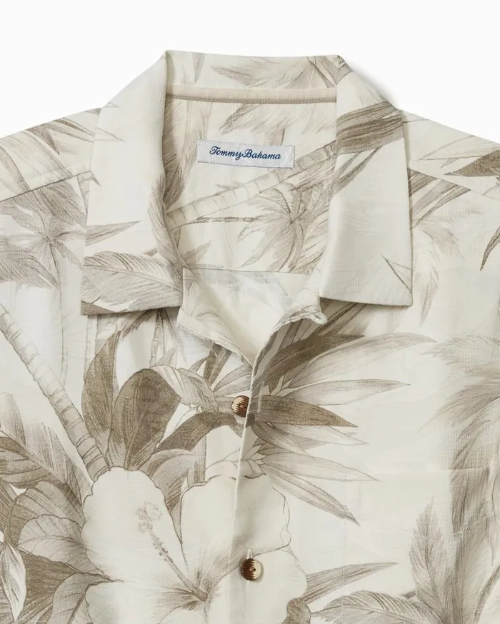 Tommy Bahama Shirts Flora Oasis IslandZone Camp Shirt Pure Khaki 8211 Men Tommy Bahama Shirts Flora Oasis IslandZone Camp Shirt Pure Khaki 8211 Men