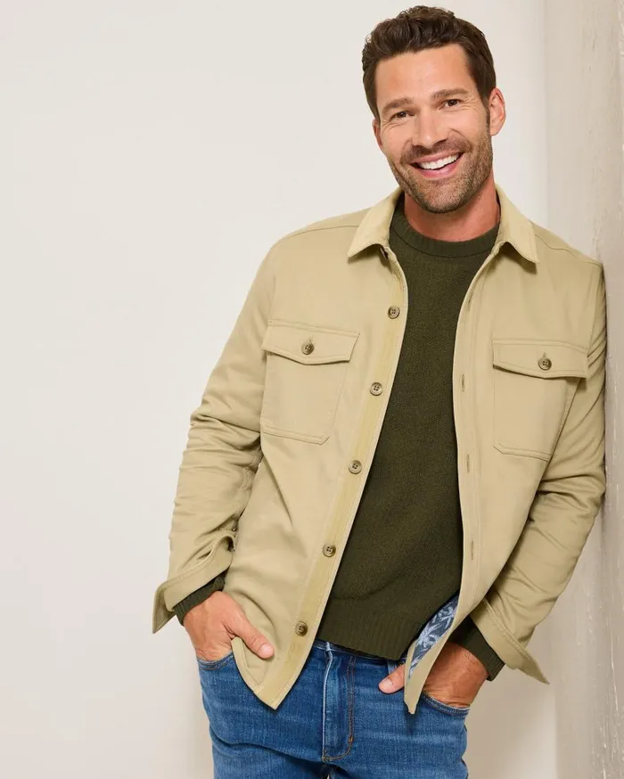 Tommy Bahama Shirts Harbor Point Shirt Jacket Stone Khaki 8211 Men Tommy Bahama Shirts Harbor Point Shirt Jacket Stone Khaki 8211 Men
