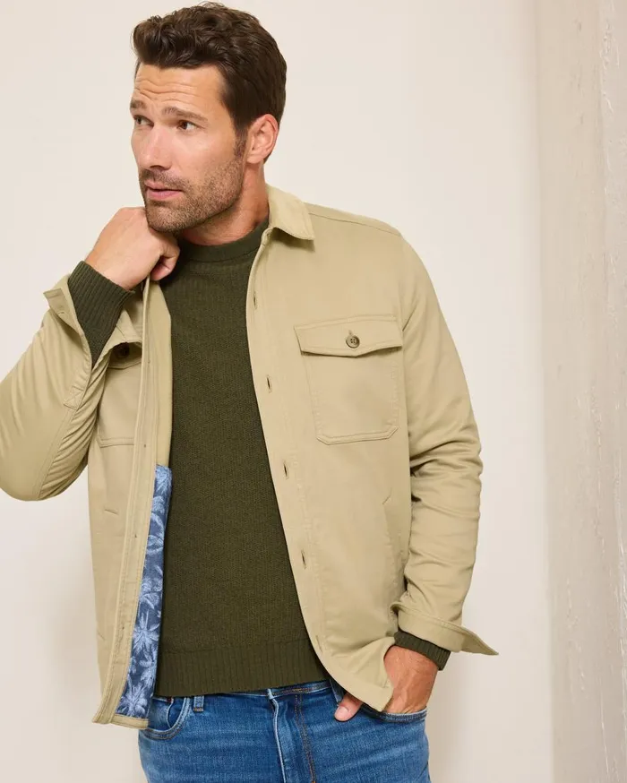 Tommy Bahama Shirts Harbor Point Shirt Jacket Stone Khaki 8211 Men Tommy Bahama Shirts Harbor Point Shirt Jacket Stone Khaki 8211 Men