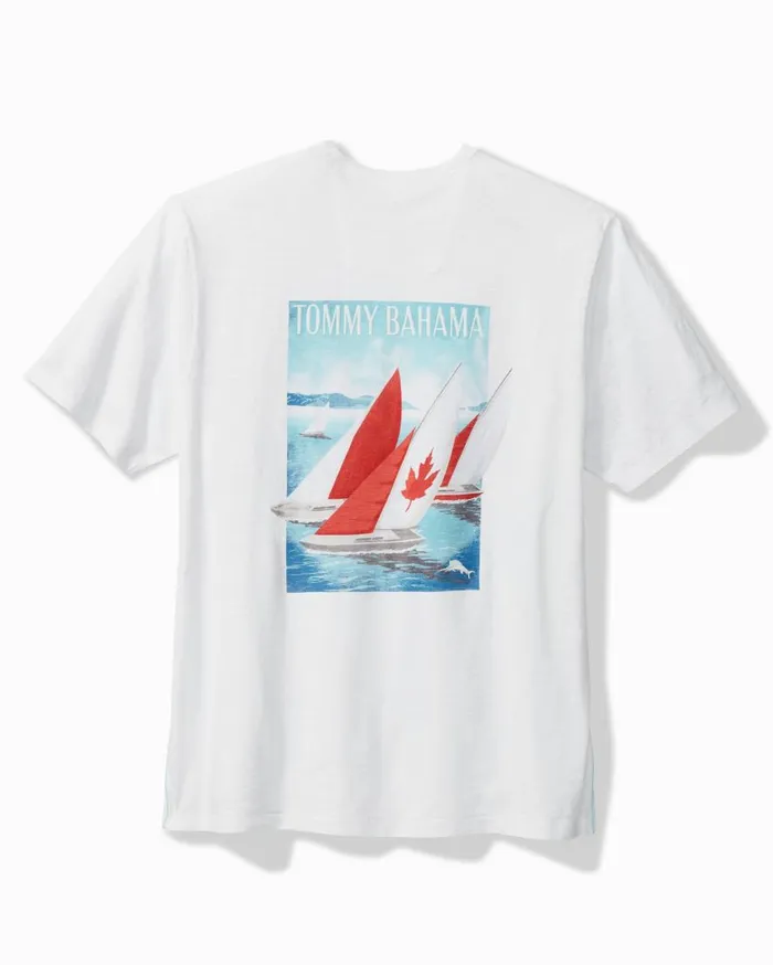 Tommy Bahama Shirts Maple Sails ShortSleeve Lux TShirt White 8211 Men