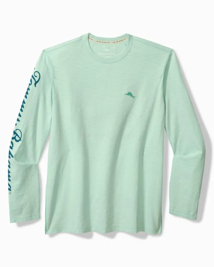 Tommy Bahama Shirts Marlin Mirage Lux LongSleeve TShirt Light Caribbean Tile 8211 Men Tommy Bahama Shirts Marlin Mirage Lux LongSleeve TShirt Light Caribbean Tile 8211 Men