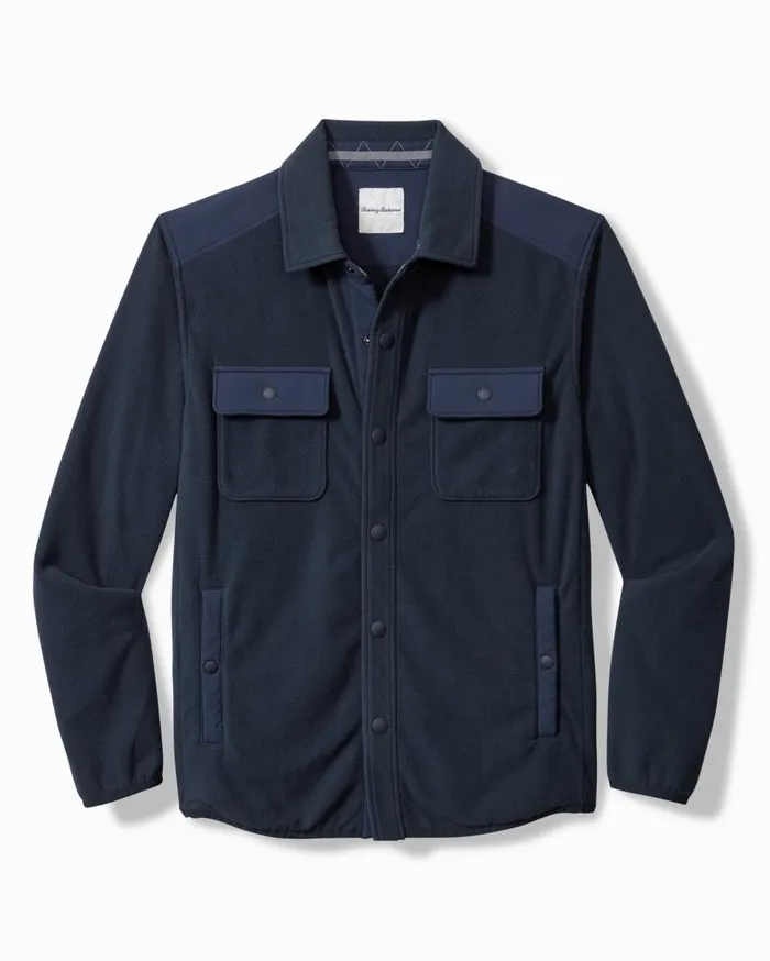 Tommy Bahama Shirts Oasis Drive CPO Shirt Jacket Dark Sapphire 8211 Men