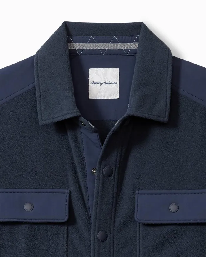 Tommy Bahama Shirts Oasis Drive CPO Shirt Jacket Dark Sapphire 8211 Men Tommy Bahama Shirts Oasis Drive CPO Shirt Jacket Dark Sapphire 8211 Men
